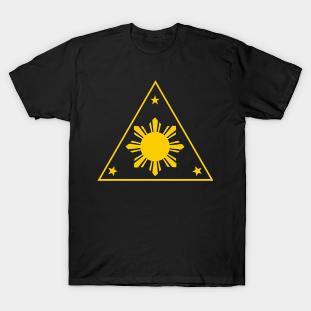 Philippines Three Stars and a Sun -Triangle T-Shirt by Design_Lawrence